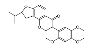 8,9-dimethoxy-2-(prop-1-en-2-yl)-1,2,12,12a-tetrahydrochromeno[3,4-b]furo[2,3-h]chromen-6(6aH)-one Structure