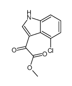 methyl 2-(4-chloro-1H-indol-3-yl)-2-oxo-acetate Structure