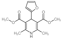 dimethyl 4-(furan-2-yl)-2,6-dimethyl-1,4-dihydropyridine-3,5-dicarboxylate Structure