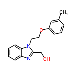 [1-(2-m-Tolyloxy-ethyl)-1H-benzoimidazol-2-yl]-methanol Structure