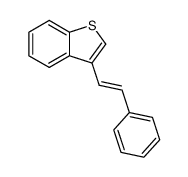 3-styrylbenzo(b)thiophene结构式