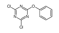 2,4-Dichloro-6-phenoxy-1,3,5-triazine结构式