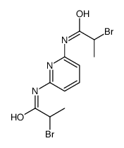 2-bromo-N-[6-(2-bromopropanoylamino)pyridin-2-yl]propanamide Structure