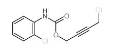 4-chlorobut-2-ynyl N-(2-chlorophenyl)carbamate Structure