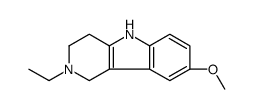 2-Ethyl-8-methoxy-2,3,4,5-tetrahydro-1H-pyrido[4,3-b]indole结构式