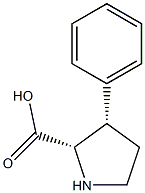 (2S,3S)-3-苯基-L-脯氨酸结构式