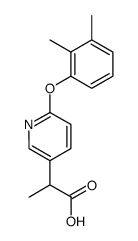 2-[2-(2,3-xylyloxy)-5-pyridyl]propionic acid结构式