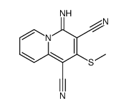 4-imino-2-methylsulfanyl-4H-quinolizine-1,3-dicarbonitrile Structure