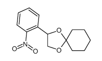 2-(2-nitrophenyl)-1,4-dioxaspiro[4.5]decane结构式
