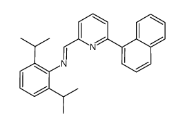 2,6-bis(1-methylethyl)-N-[[6-(1-naphthalenyl)-2-pyridinyl]methylene]benzenamine Structure