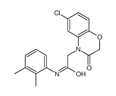 2-(6-chloro-3-oxo-1,4-benzoxazin-4-yl)-N-(2,3-dimethylphenyl)acetamide结构式