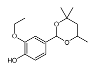 ethyl vanillin hexylene glycol acetal Structure