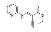 ethyl (E)-2-cyano-3-(pyridin-2-ylamino)prop-2-enoate结构式