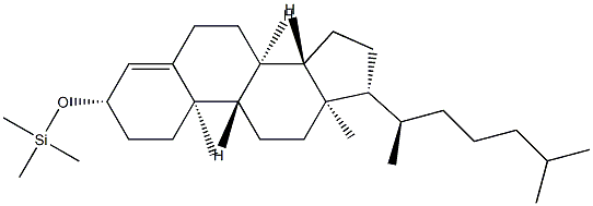 3β-[(Trimethylsilyl)oxy]cholest-4-ene结构式