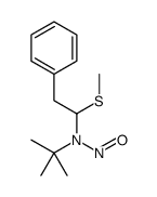 N-tert-butyl-N-(1-methylsulfanyl-2-phenylethyl)nitrous amide Structure