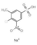 4-chloro-3-methyl-5-nitro-benzenesulfonic acid结构式
