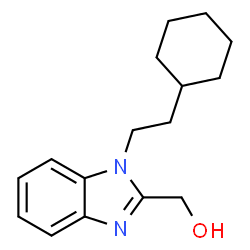 (1-(2-cyclohexylethyl)-1H-benzo[d]imidazol-2-yl)methanol结构式