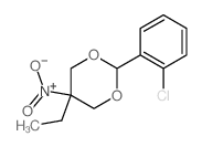 2-(2-chlorophenyl)-5-ethyl-5-nitro-1,3-dioxane结构式