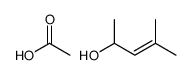 acetic acid,4-methylpent-3-en-2-ol结构式