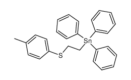 {2-(p-tolylthio)ethyl}triphenyltin结构式