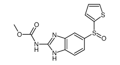 5(6)-(thien-2-ylsulfinyl)-2-carbomethoxyaminobenzimidazole结构式