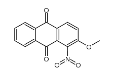 2-methoxy-1-nitro-anthraquinone结构式