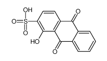 1-hydroxy-9,10-dioxoanthracene-2-sulfonic acid Structure