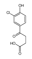 4-(3-chloro-4-hydroxyphenyl)-4-oxobutanoic acid结构式