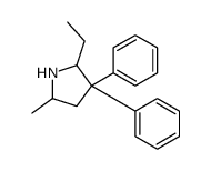 2-ethyl-5-methyl-3,3-diphenylpyrrolidine结构式