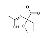 methyl 2-acetamido-2-methoxybutanoate Structure