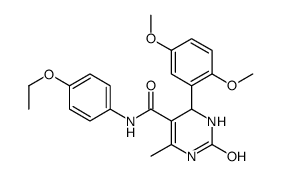 4-(2,5-dimethoxyphenyl)-N-(4-ethoxyphenyl)-6-methyl-2-oxo-3,4-dihydro-1H-pyrimidine-5-carboxamide Structure