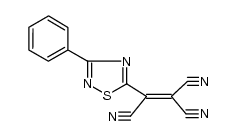 (3-phenyl-[1,2,4]thiadiazol-5-yl)-ethenetricarbonitrile Structure