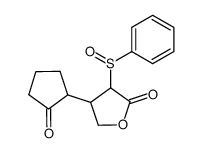 β-(2-Oxocyclopentyl)-α-phenylsulfinyl-γ-butyrolacton结构式