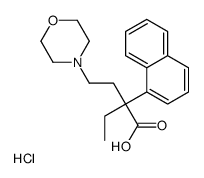 2-ethyl-4-morpholin-4-yl-2-naphthalen-1-ylbutanoic acid,hydrochloride结构式