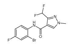 N-(2-bromo-4-fluorophenyl)-1-methyl-3-(difluoromethyl)-1H-pyrazole-4-carboxamide结构式