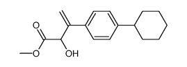 methyl 2-hydroxy-3-(4-cyclohexylphenyl)-3-butenoate结构式