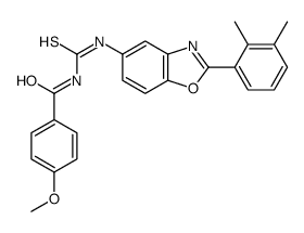 Benzamide, N-[[[2-(2,3-dimethylphenyl)-5-benzoxazolyl]amino]thioxomethyl]-4-methoxy- (9CI) picture