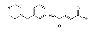 (E)-but-2-enedioic acid,1-[(2-methylphenyl)methyl]piperazine结构式