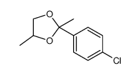 2-(4-Chlorophenyl)-2,4-dimethyl-1,3-dioxolane Structure