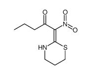 1-nitro-1-(1,3-thiazinan-2-ylidene)pentan-2-one Structure