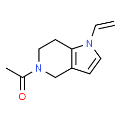 1H-Pyrrolo[3,2-c]pyridine,5-acetyl-1-ethenyl-4,5,6,7-tetrahydro- (9CI)结构式