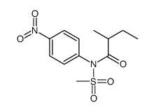 2-methyl-N-methylsulfonyl-N-(4-nitrophenyl)butanamide Structure