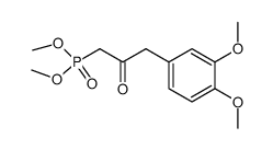 [3-(3,4-Dimethoxy-phenyl)-2-oxo-propyl]-phosphonic acid dimethyl ester结构式