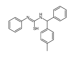 1-[(4-methylphenyl)-phenylmethyl]-3-phenylthiourea结构式
