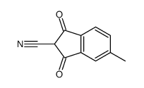 5-methyl-1,3-dioxoindene-2-carbonitrile结构式