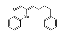 6-phenyl-2-phenylselanylhex-2-enal Structure