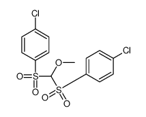 1-chloro-4-[(4-chlorophenyl)sulfonyl-methoxymethyl]sulfonylbenzene Structure