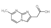 2-(4-methyl-1,5,7-triazabicyclo[4.3.0]nona-2,4,6,8-tetraen-8-yl)acetic acid structure