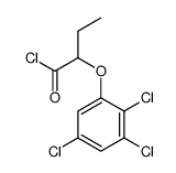 2-(2,3,5-trichlorophenoxy)butanoyl chloride Structure