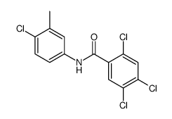 2,4,5-trichloro-N-(4-chloro-3-methylphenyl)benzamide结构式